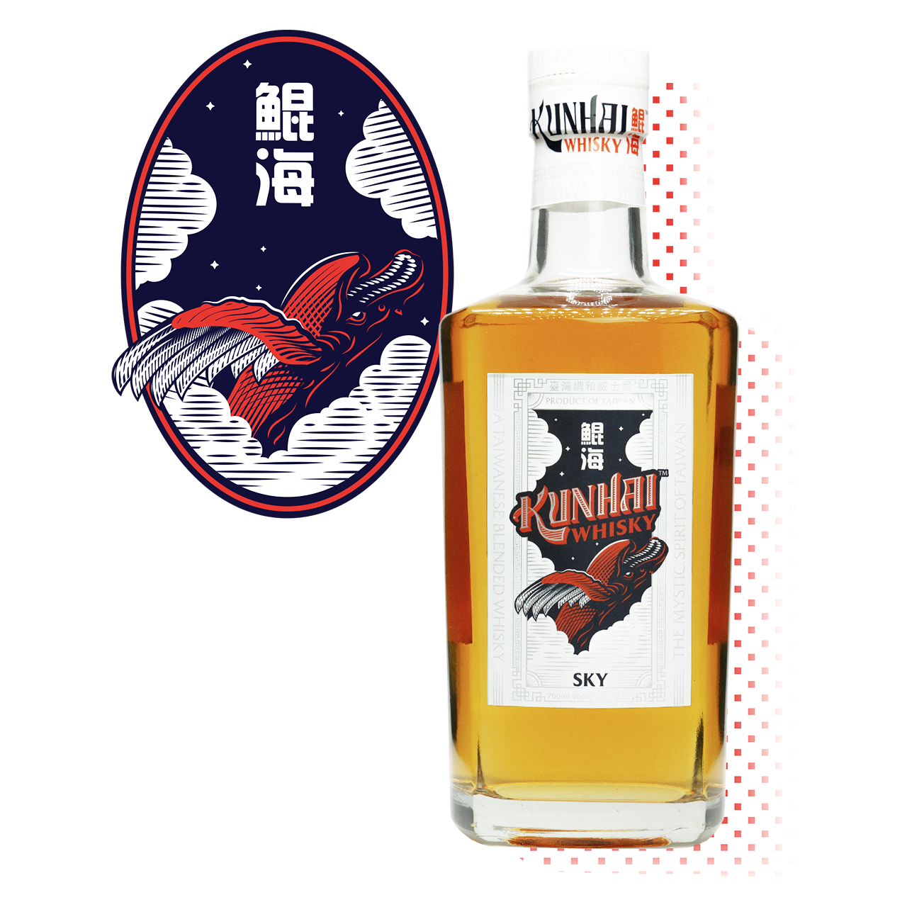 The Kunhai Whisky Sky bottle to the right of the Kunhai Whisky Sky icon.